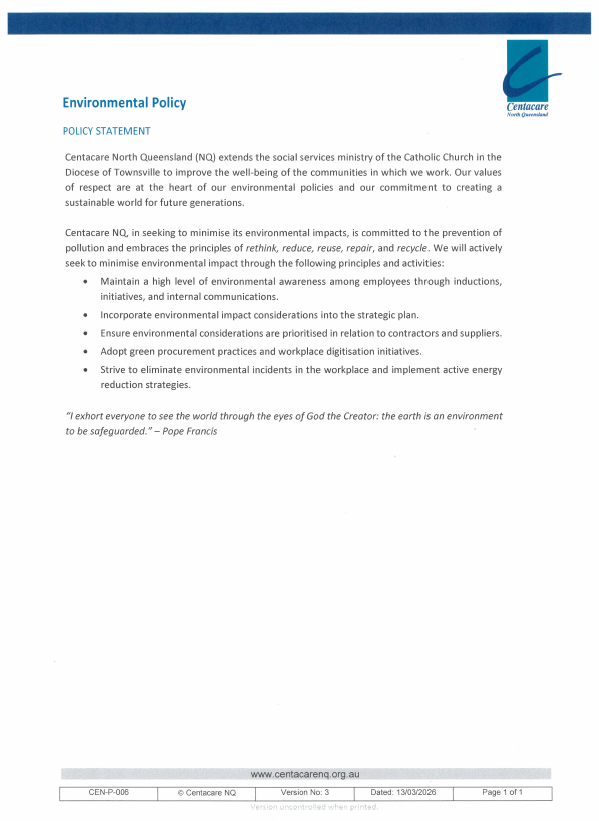 Environmental Policy