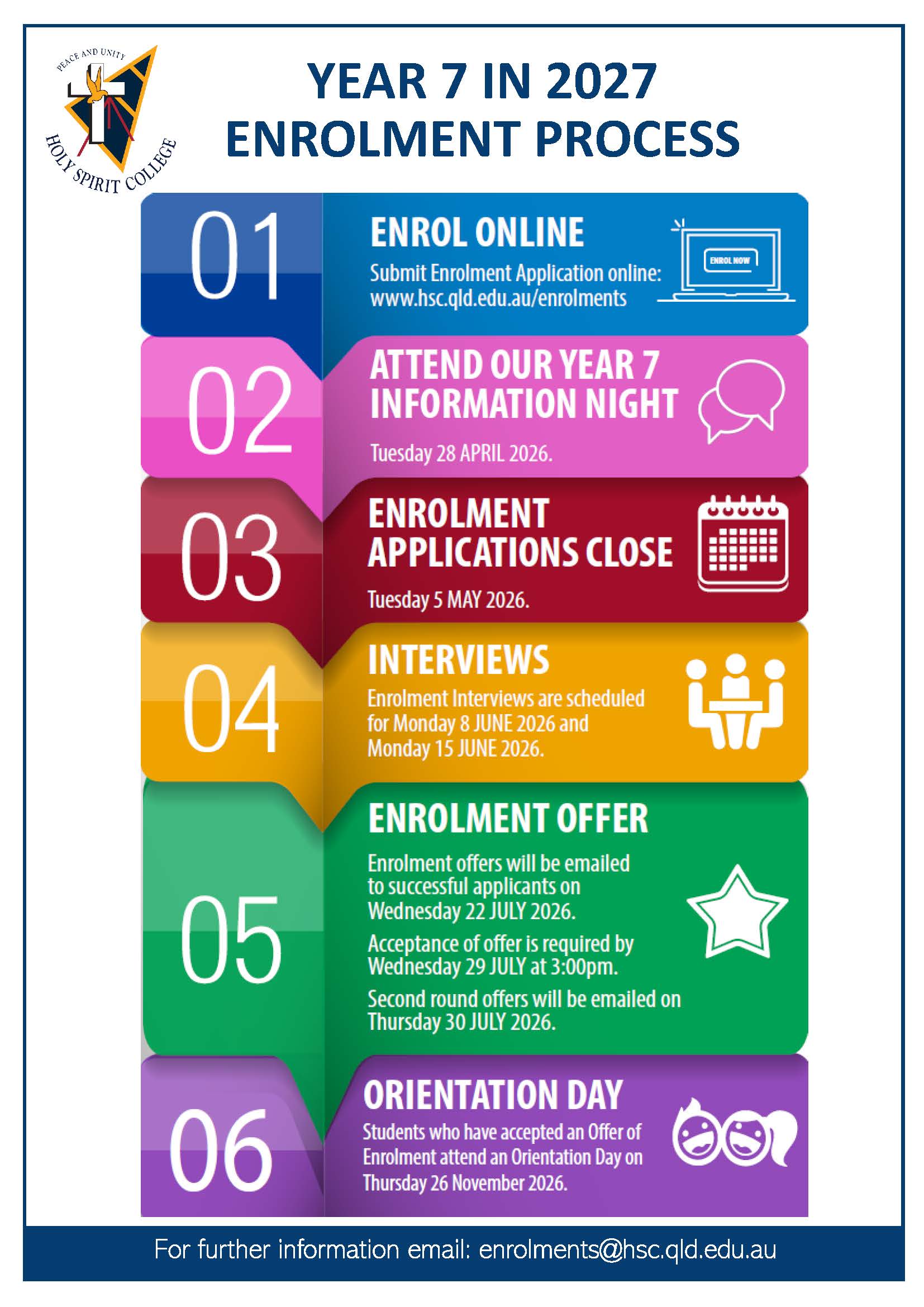 Year 7 in 2027 Information Evening | Holy Spirit College