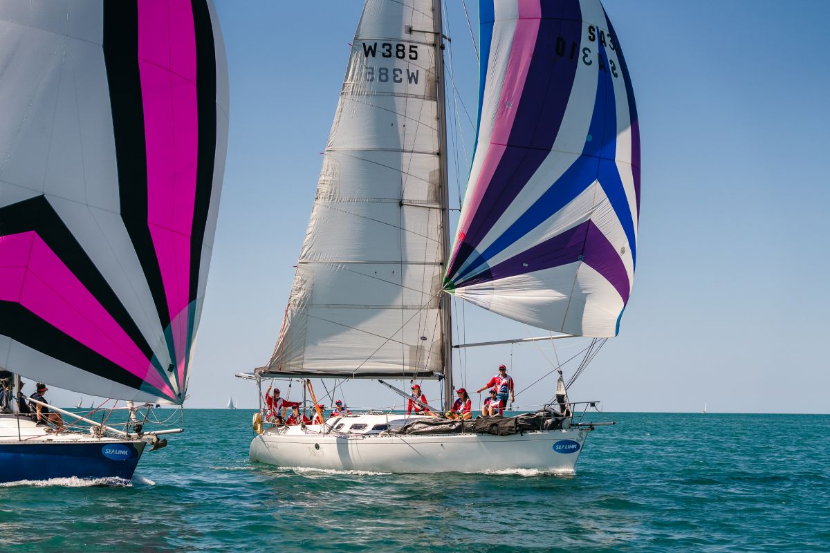Celebrity and Shiraz IV battle it out downwind - Revolution Productions 