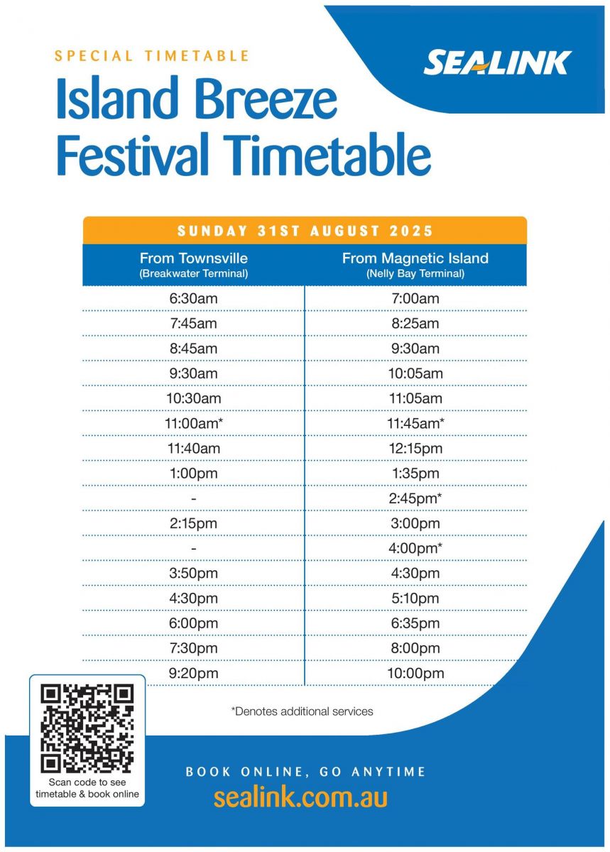 SeaLink Island Breeze Ferry Timetable