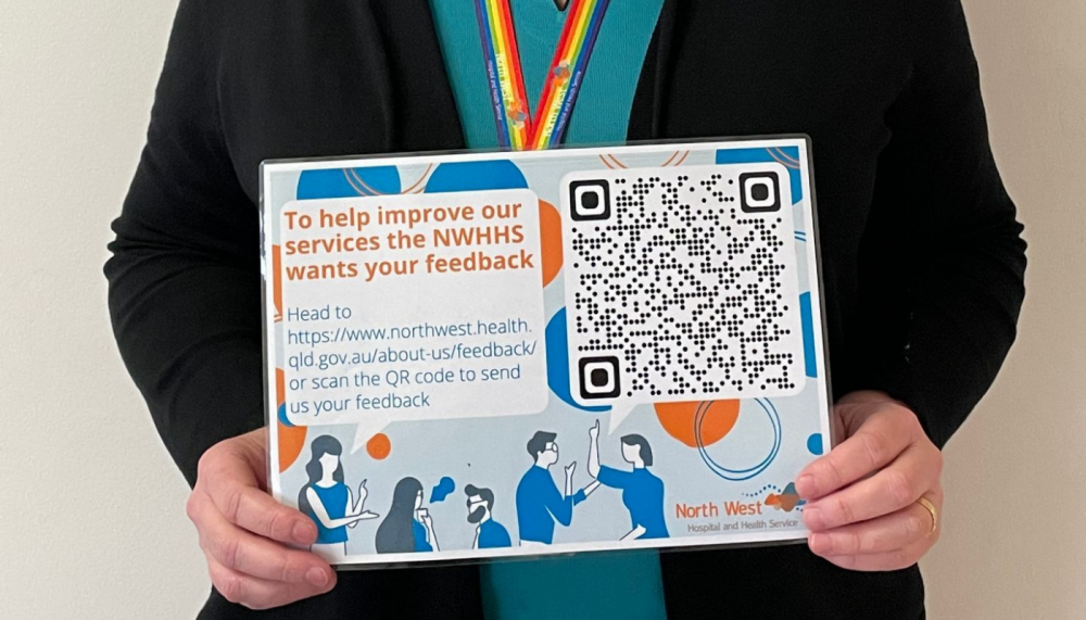 Positive response to QR code feedback process at North West Hospital and Health Service North