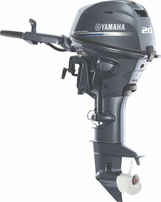 F20LMHB Yamaha 4 Stroke 20hp Long Shaft, Manual Start, Mechanical Trim & Tilt System, Battery-Less Electronic Fuel Injection, Tiller Handle Image
