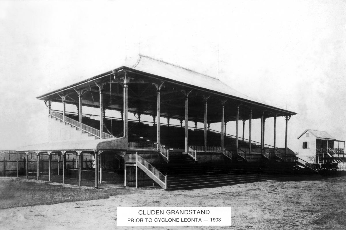 Cluden Grandstand 1903, prior to Cyclone Leonta