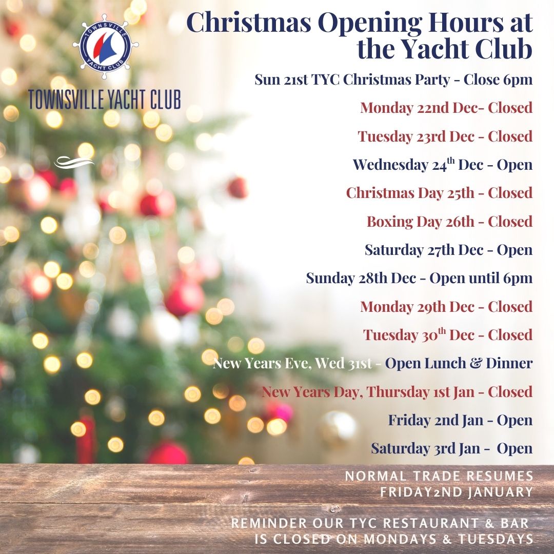 TYC 2025 Christmas Trading Hours TYC 2025 Christmas Trading Hours