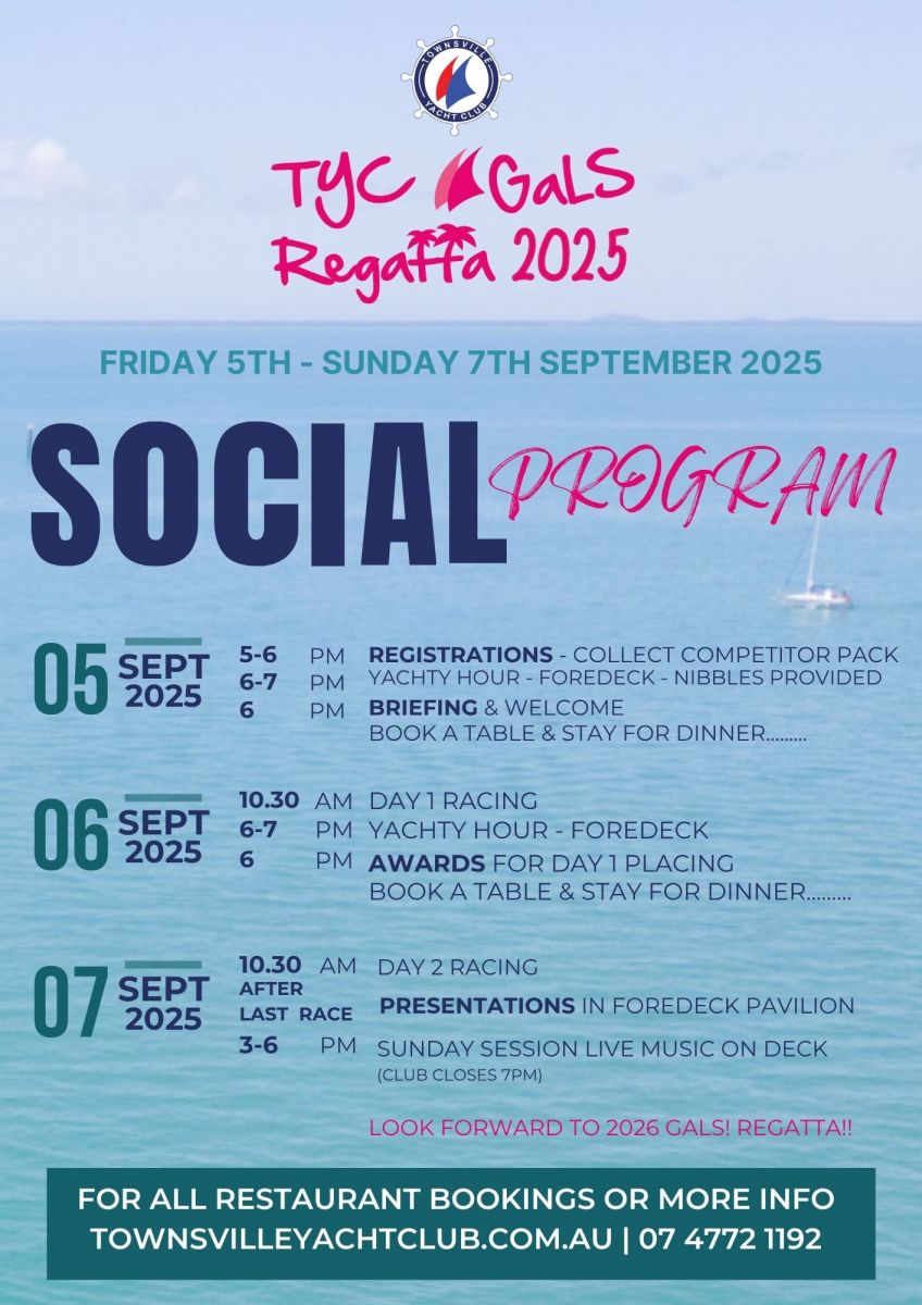2025 GaLS Regatta Social Events