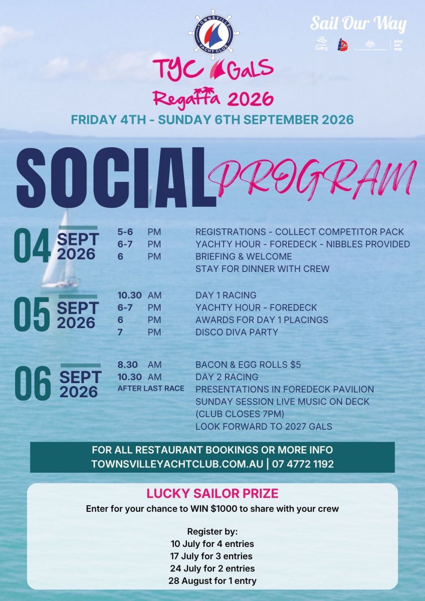 GaLS Regatta 2026 Social Program