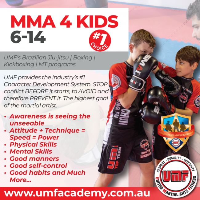 Mixed Martial Arts (MMA) 4 Kids 6-14