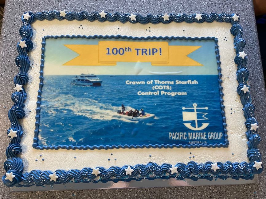 Pacific Marine Group COTS Control Program 100th trip!