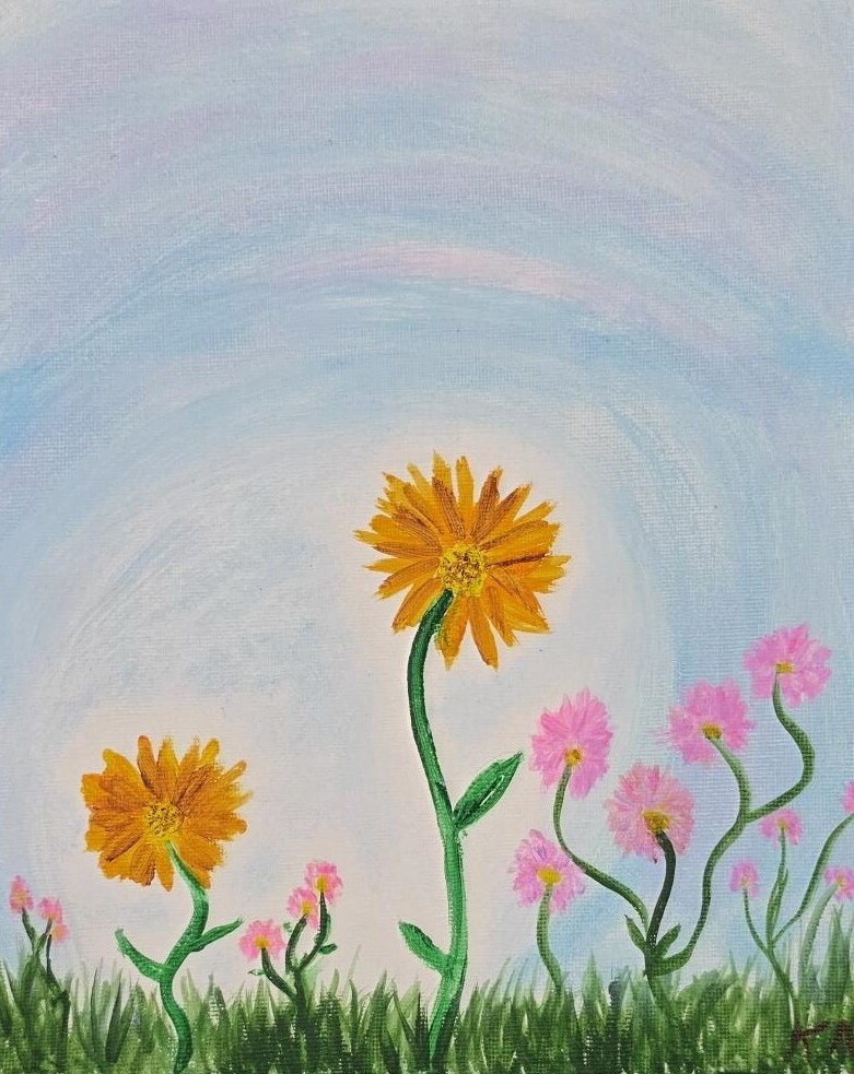 Sunlit wildflower Image