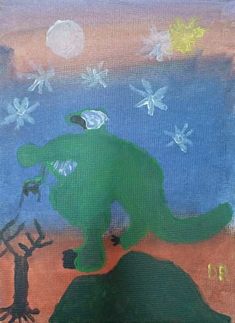 Dinosaur in the outback  Image
