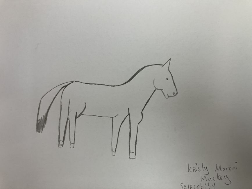 Hand drawn horses Image