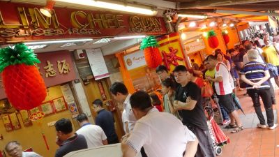 Bak Kwa (BBQ pork) fever emerged again, some people even paid the migrant worker to queue up for them. S$5 per hour in line and S$10 meal allowance.