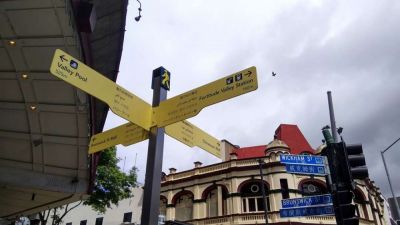 The First International Multi-cultural City in Australia is Brisbane, the street signs around Brisbane proves this...