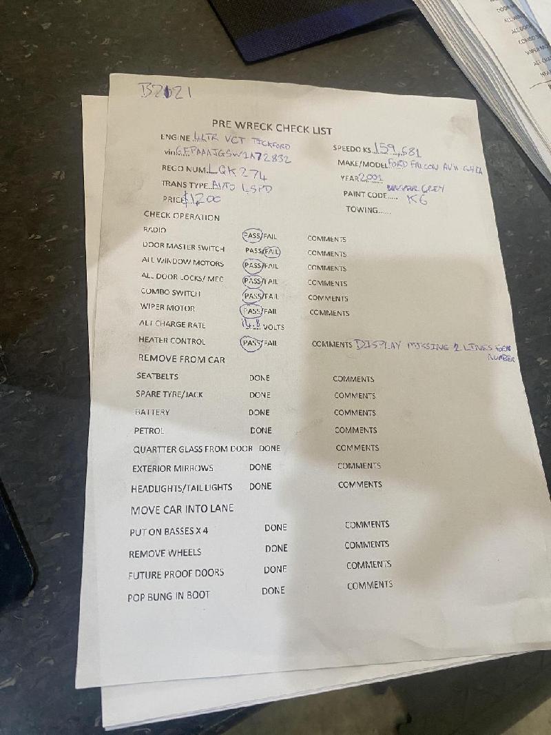 Ford Falcon - AU2 2000-2002