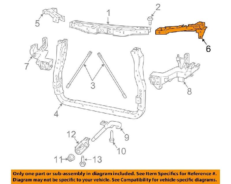 Front Rad Support Panel