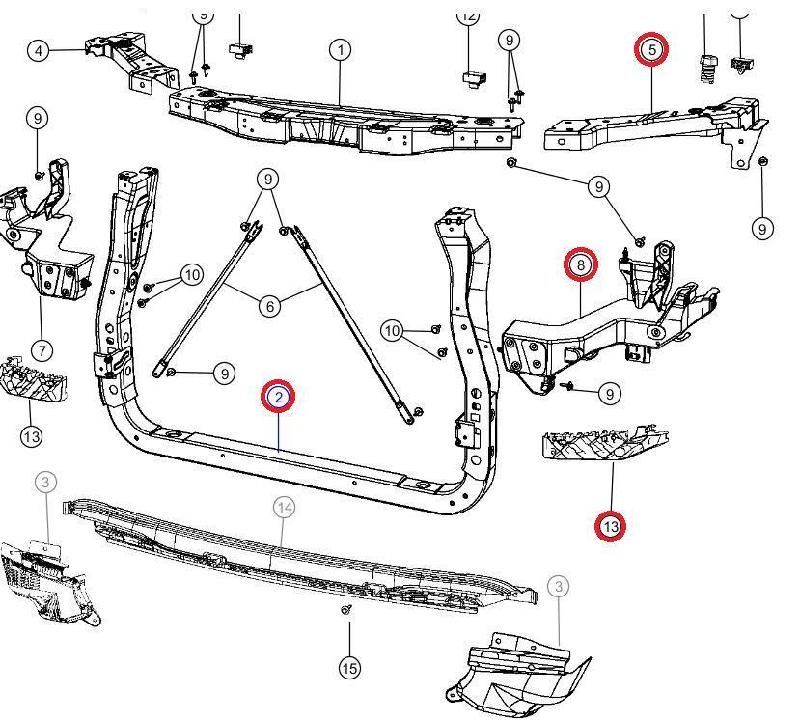 Front Rad Support Panel