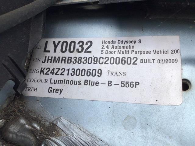 Honda Odyssey - RB3 -RB4  2008-2013