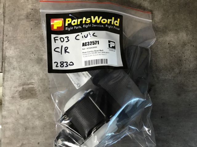 Rear Centre Seat Belt
