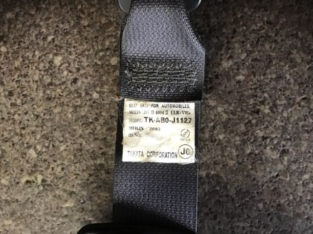 Rr Seat Belt