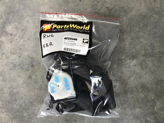 Rr Rear Seat Belt
