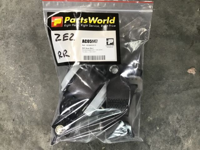 Rr Seat Belt
