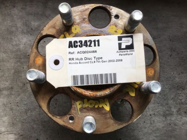 Rr Hub Disc Type