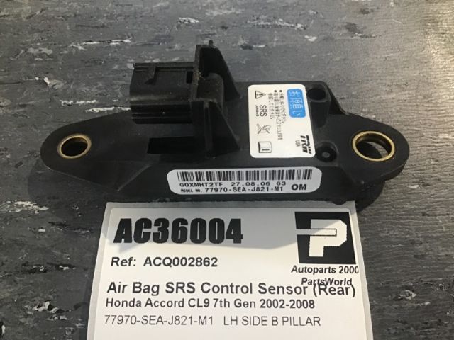 Air Bag Srs Control Sensor (rear)