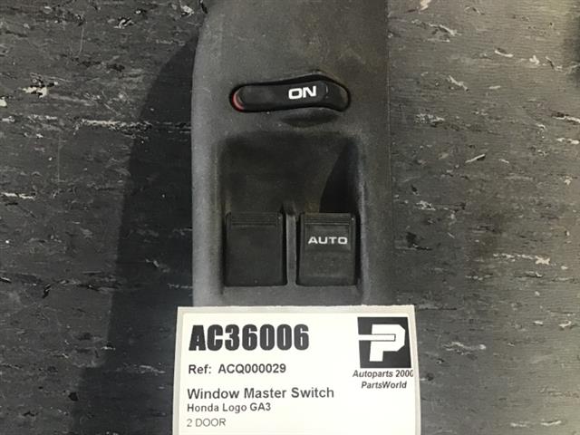 Window Master Switch
