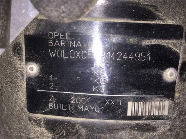 Holden Barina - XC 2001-2003