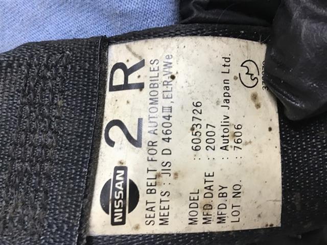 Rr Seat Belt