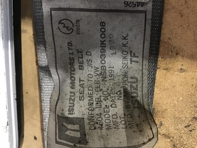 Rr Seat Belt