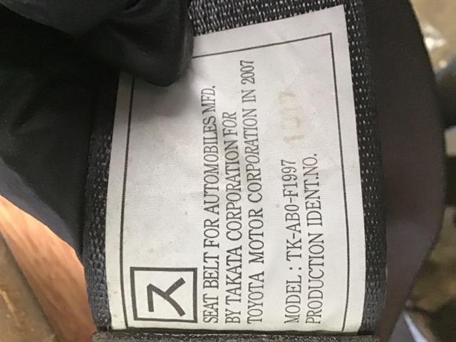 Rr Seat Belt
