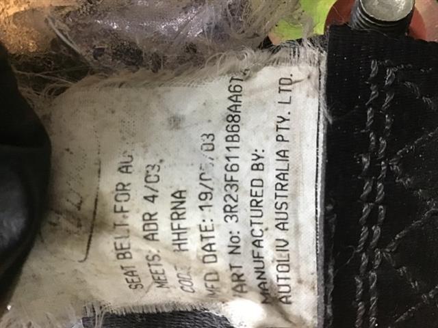 Rr Seat Belt
