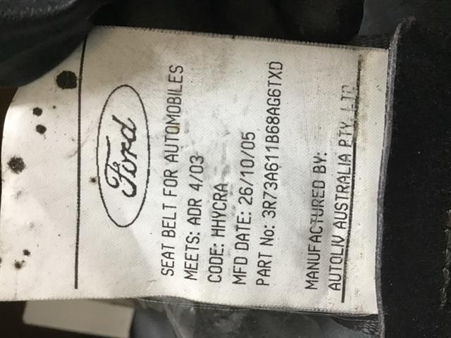 Rr Seat Belt