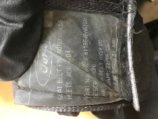 Rear Centre Seat Belt