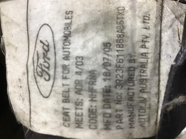 Rr Seat Belt