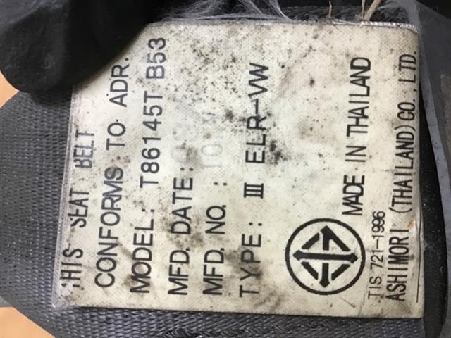 Rr Seat Belt