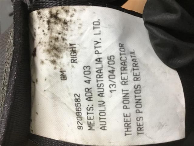 Rr Seat Belt