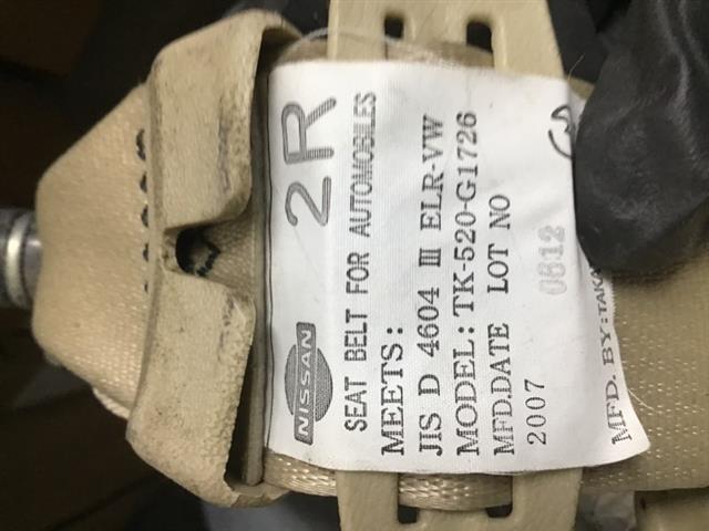 Rr Seat Belt