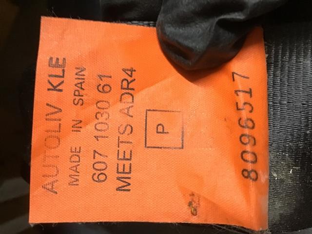 Rr Seat Belt