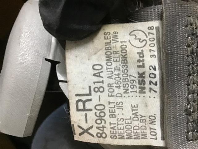 Rr Seat Belt