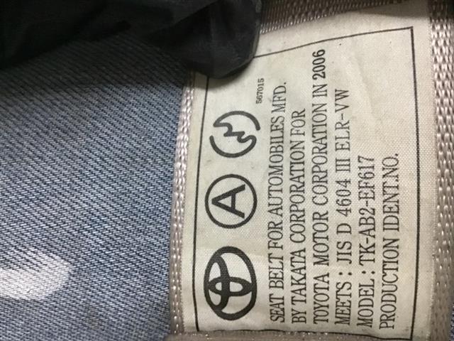 Rr Seat Belt