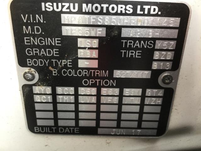 Isuzu-Comm D-Max - RF20 2017