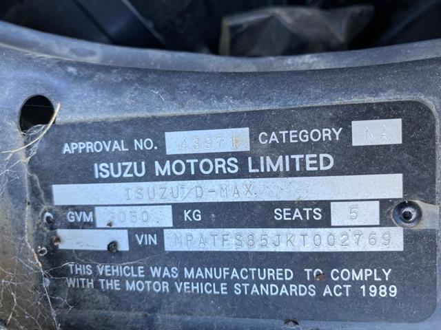 Isuzu-Comm D-Max - RF20 2017