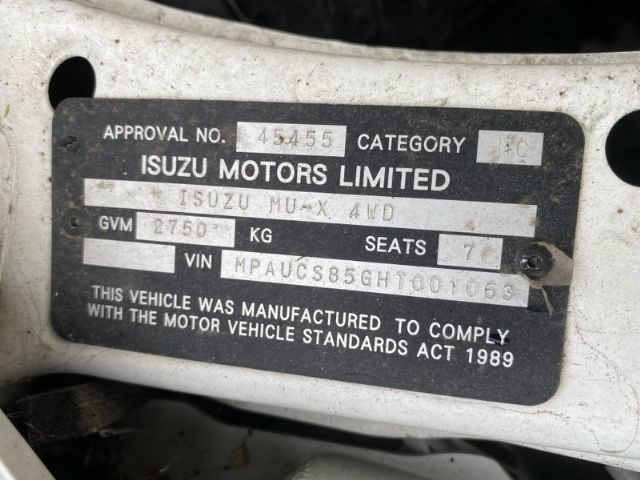 Isuzu MU - Other