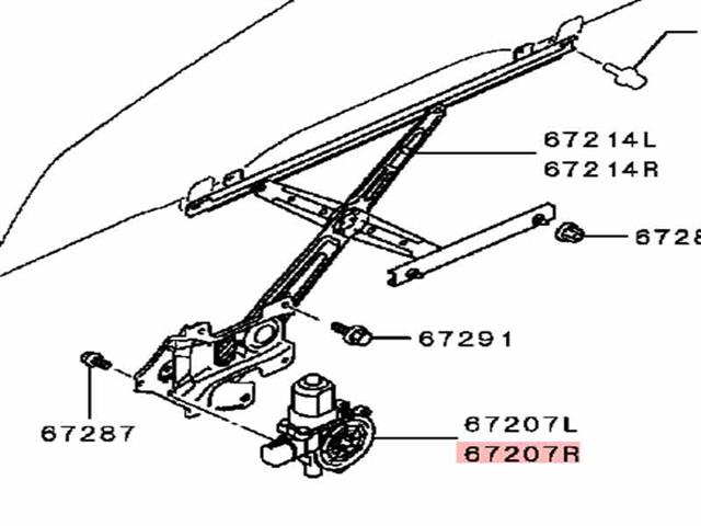 Rf Door Regulator Motor