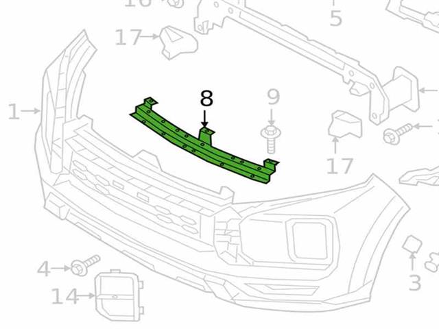 Front Bumper Upper Reinforcer