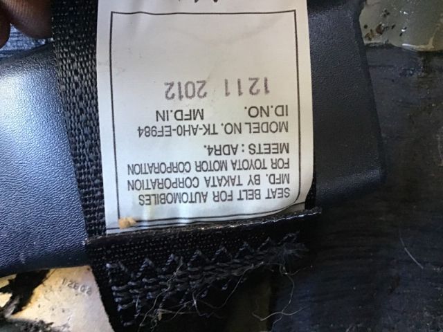 Rear Centre Seat Belt