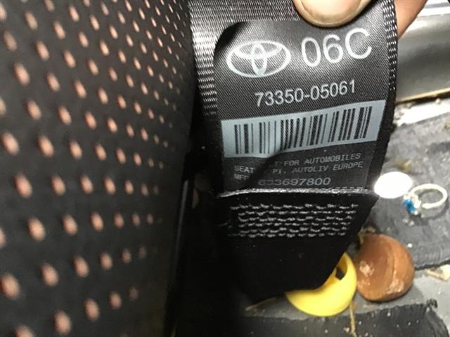 Rear Centre Seat Belt