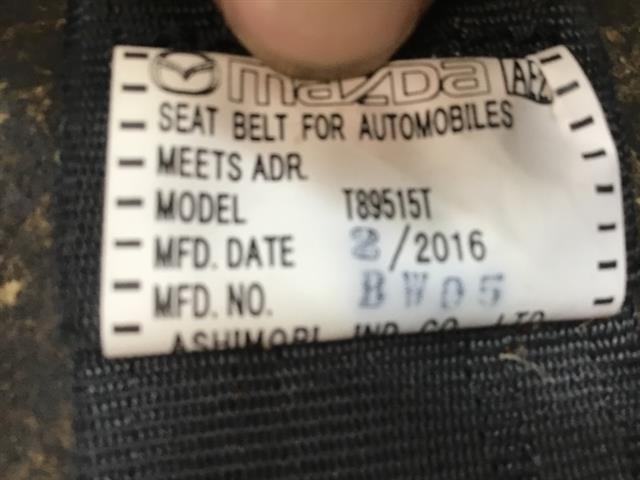 Rr Seat Belt
